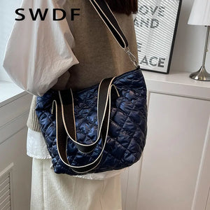 Women's Winter Shoulder Bag Large Capacity Crossbody Tote Handbag