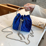 Winter Velvet Bucket Bag Women Handbags Crossbody Tote
