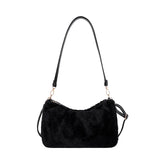 Winter Plush Handbag Women Clutches Purse Large Capacity Shoulder Bag