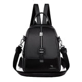 Winter Women Backpack High Leather Women Bag School Bags Retro Elegance