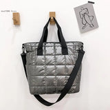 Winter Women's High Down Fabric Shoulder Messenger Bag