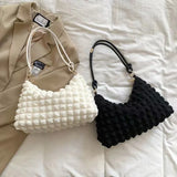 Winter Pleated Cloud Bag for Women Shoulder Bag Dumpling Bag