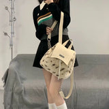 Winter Plush Backpacks Leopard Bags Casual School Travel Knapsack