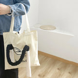 Winter Plush Shoulder Bag Women's Casual Handbag Large Capacity Tote Bags