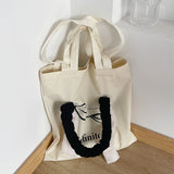 Winter Plush Shoulder Bag Women's Casual Handbag Large Capacity Tote Bags
