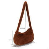 Soft Warm Love Heart Printed Winter Tote Bag