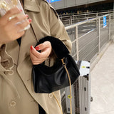 Winter Plush Hand Bag Metal Chain Shoulder Bags for Women