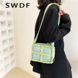 Winter Plush Square Bag Lamb Wool Women's Shoulder Crossbody Handbag