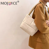 Winter Portable Travel Women PU Leather Plaid Checkered Pattern Handbag