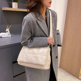 Winter Soft PU Leather Handbag Women Bag Shoulder Messenger Bags
