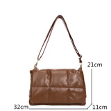 Winter Soft PU Leather Handbag Women Bag Shoulder Messenger Bags