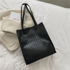 Winter Crocodile Pattern Shoulder Bag for Women