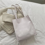 Winter Crocodile Pattern Shoulder Bag for Women
