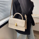 Winter Retro Handbags For Women High Pu Leather Female Shoulder Bag