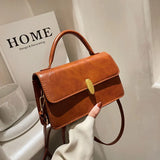Winter Retro Handbags For Women High Pu Leather Female Shoulder Bag
