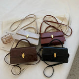 Winter Retro Handbags For Women High Pu Leather Female Shoulder Bag