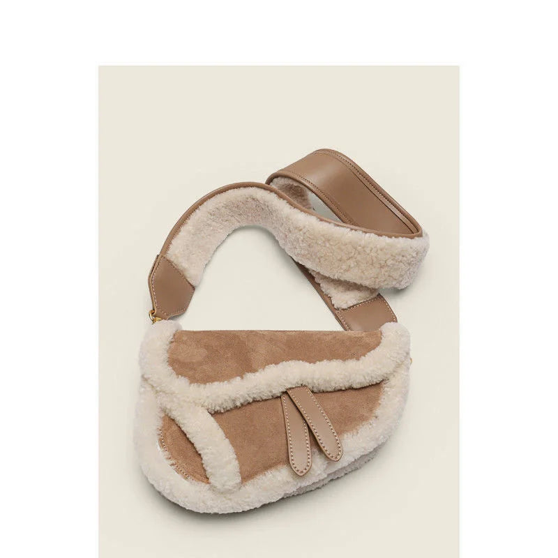 Winter Retro Soft Fabric Women?s Shoulder Bag Large Capacity Handbags