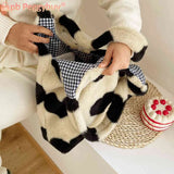 Winter Shoulder Bag Large Capacity Soft Plush Tote Handbags