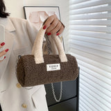 Winter Soft Plush Crossbody Bag Mini Faux Fur Women's Handbag