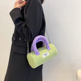 Winter Soft Plush Crossbody Bag Mini Faux Fur Women's Handbag
