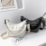 Winter Quilted Crossbody Bag for Women