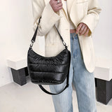 Winter Quilted Crossbody Bag for Women