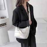 Winter Quilted Crossbody Bag for Women