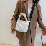 Winter Space Cotton Shoulder Bag For Woman Handbags High Down Bags