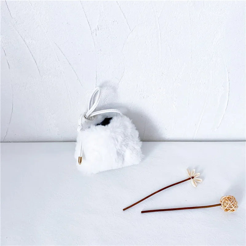 Winter Style Child Mini Casual Handbag Faux Fur Clutch Women Bag Purses