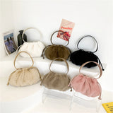 Soft Plush Shoulder Bag Winter Fur Women Cloud Bag Purses Handbags