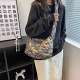 Winter Women Shoulder Bag Space Cotton Handbag Female Large Capacity Tote Bags