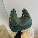 Winter Women's Faux Suede Shoulder Bags Matte PU Leather Hobo Bag