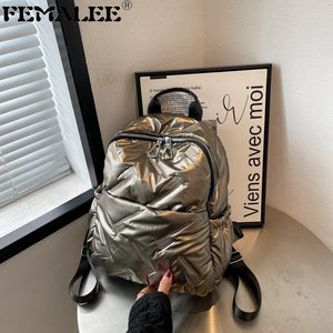 Ultralight Warm Space Down Backpack for Students