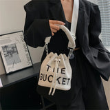 Winter Velvet Bucket Bags for Women Purses and Handbags Crossbody Bag