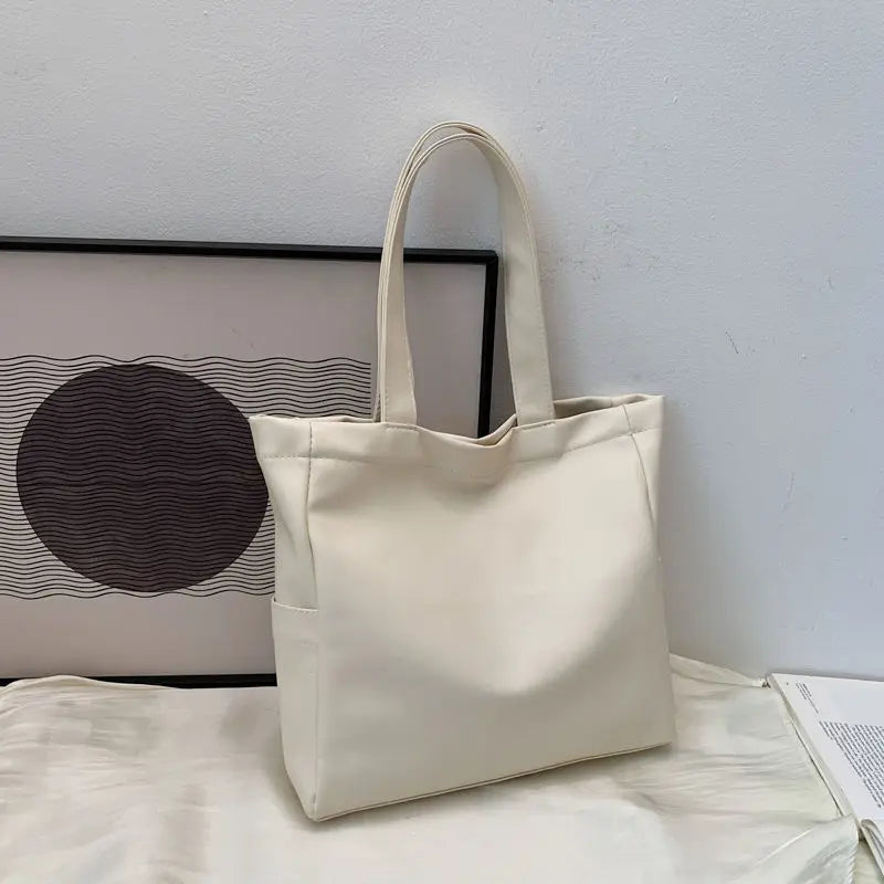 Winter Vintage Brown Shoulder Bag Women Textured PU Leather Underarm Tote