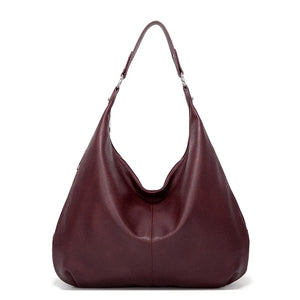 Winter Vintage Soft Leather Tote Bag For Women Style Shoulder Bags