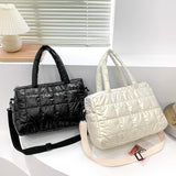 Winter Warm Down Women's Shoulder Bag High Capacity Crossbody Bag