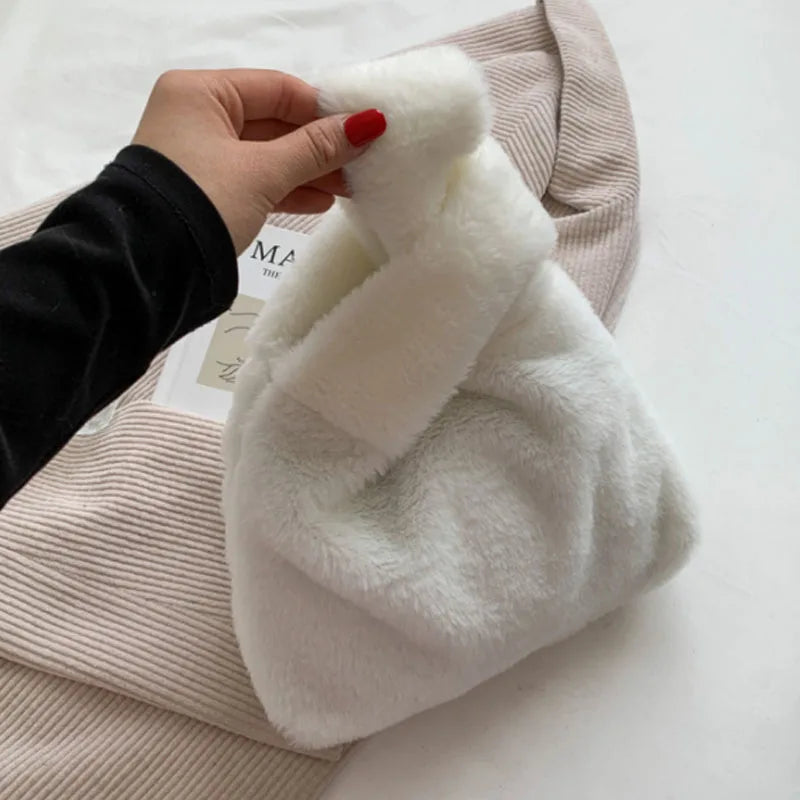 Winter Warm Fur Shoulder Tote Bag Ladies Bolsa Feminina