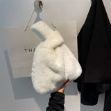 Winter Warm Fur Shoulder Tote Bag Ladies Bolsa Feminina