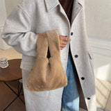 Winter Warm Fur Shoulder Tote Bag Ladies Bolsa Feminina