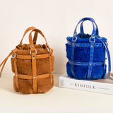 Winter Warm Faux Fur Shoulder Bag Crossbody Tote Bag Ladies Bolsa Feminina