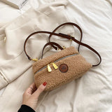 Winter Women Bags Woolen Handbags Crossbody Bags Plush Women Shoulder Bag Purse