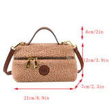 Winter Women Bags Woolen Handbags Crossbody Bags Plush Women Shoulder Bag Purse