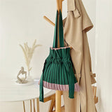 Winter Women Shoulder Bag Solid Knitted Totes Large Capacity Daily Retro Handbag