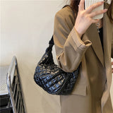 Winter Women Shoulder Bag Space Cotton Handbags Casual Ladies Padded Quilted Cro