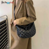 Winter Women Shoulder Bag Space Cotton Handbags Casual Ladies Padded Quilted Cro