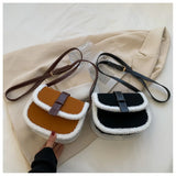 Winter Women Shoulder Bags Female Crossbody Bags Armpit Square Saddle Bags