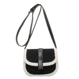 Winter Women Shoulder Bags Female Crossbody Bags Armpit Square Saddle Bags