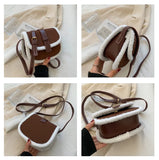 Winter Women Shoulder Bags Female Crossbody Bags Armpit Square Saddle Bags