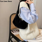 Women's Faux Fur Tote Handbag Plush Bag